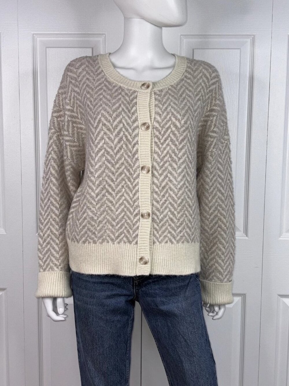 RACHEL ZOE women's knitted cardigan XL
